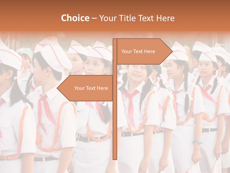 Pioneers Russia Soldiers PowerPoint Template