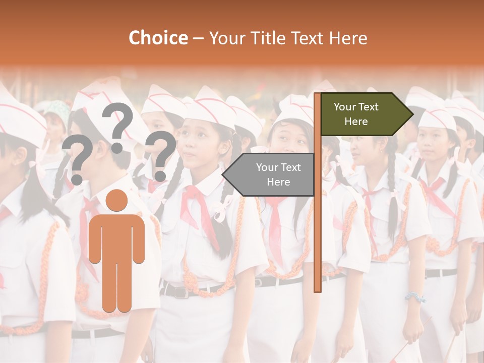 Pioneers Russia Soldiers PowerPoint Template