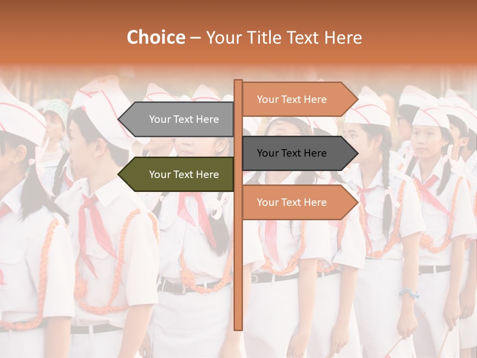 Pioneers Russia Soldiers PowerPoint Template