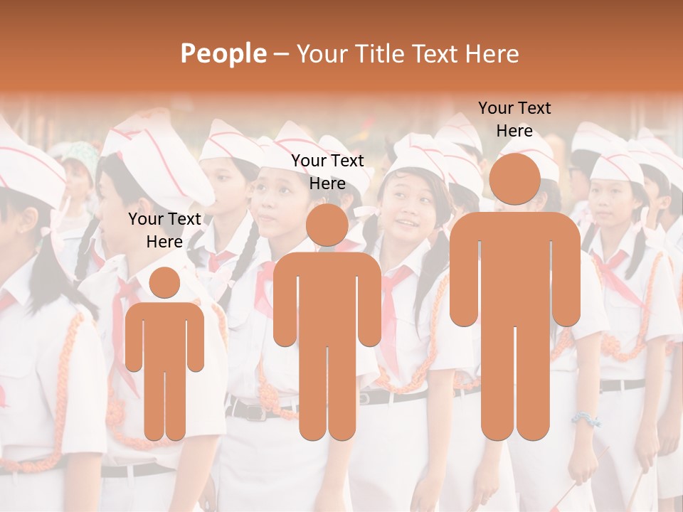 Pioneers Russia Soldiers PowerPoint Template