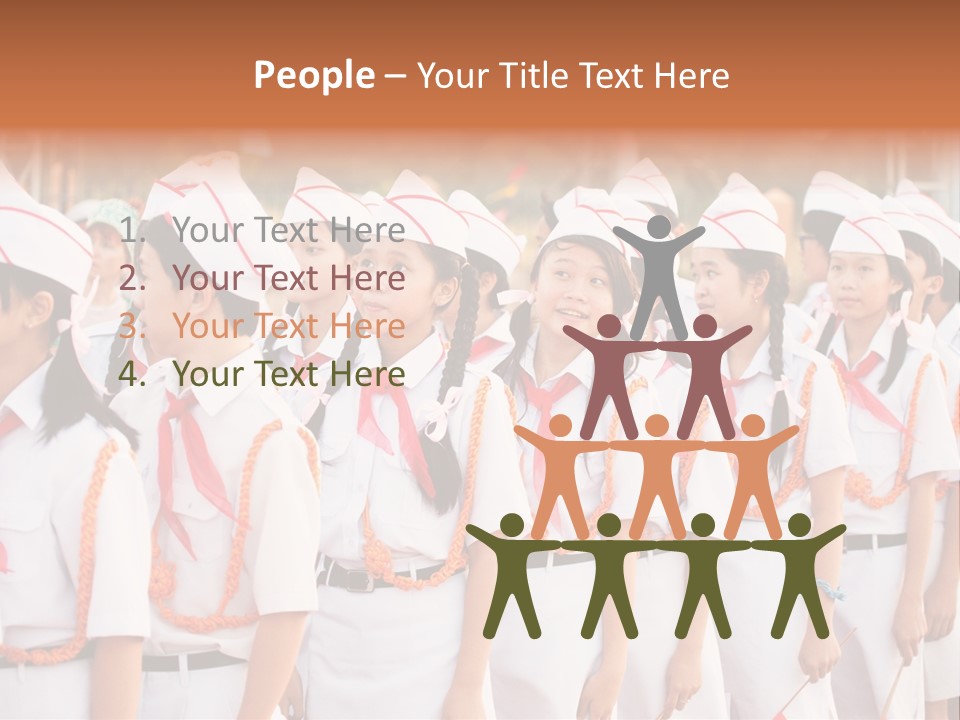 Pioneers Russia Soldiers PowerPoint Template