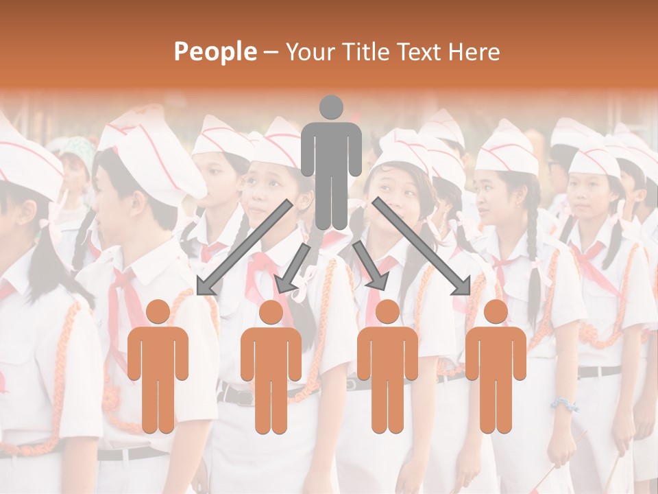 Pioneers Russia Soldiers PowerPoint Template