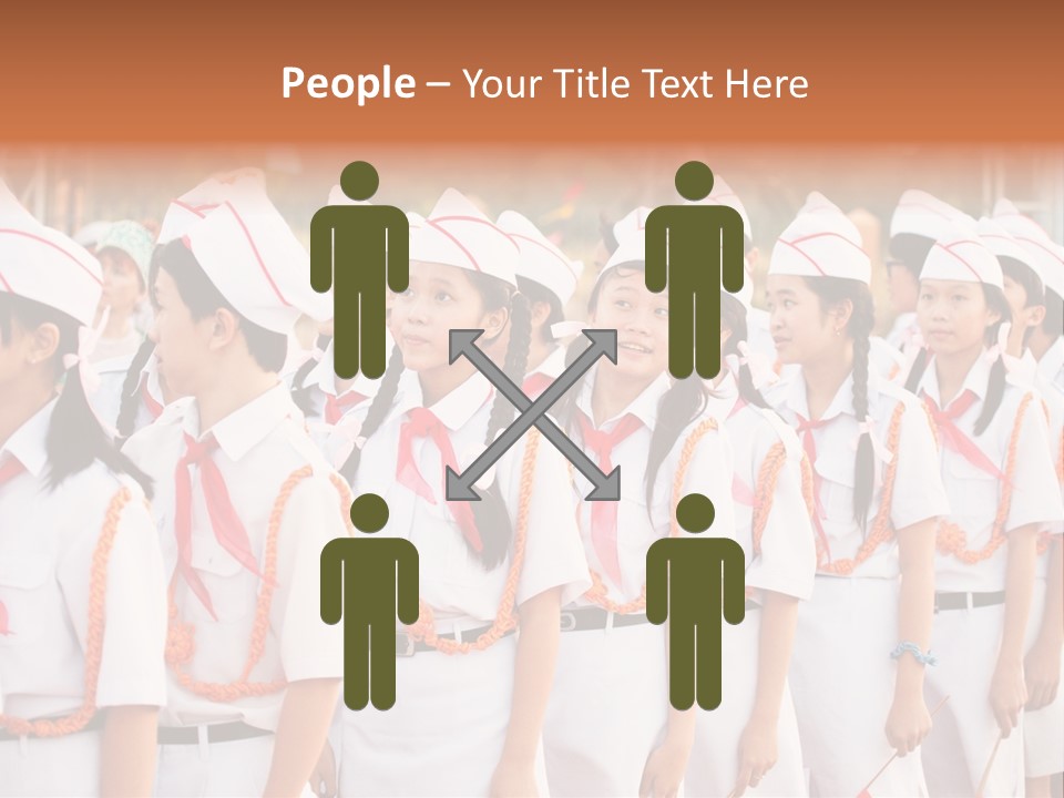 Pioneers Russia Soldiers PowerPoint Template