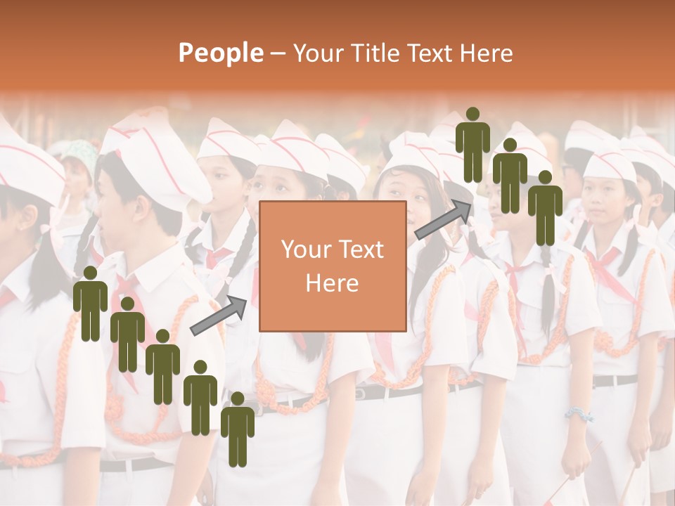 Pioneers Russia Soldiers PowerPoint Template