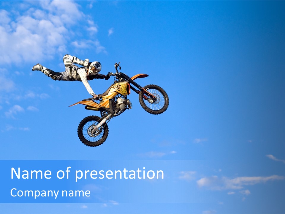 Person Adventure Outdoors PowerPoint Template