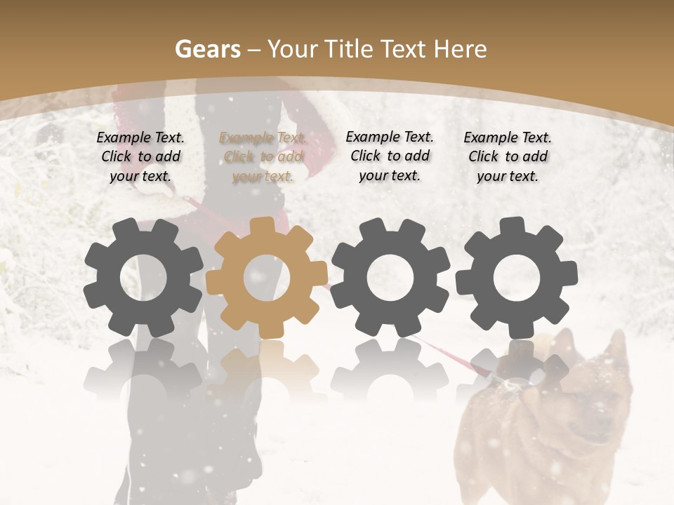 Trees Outside Path PowerPoint Template