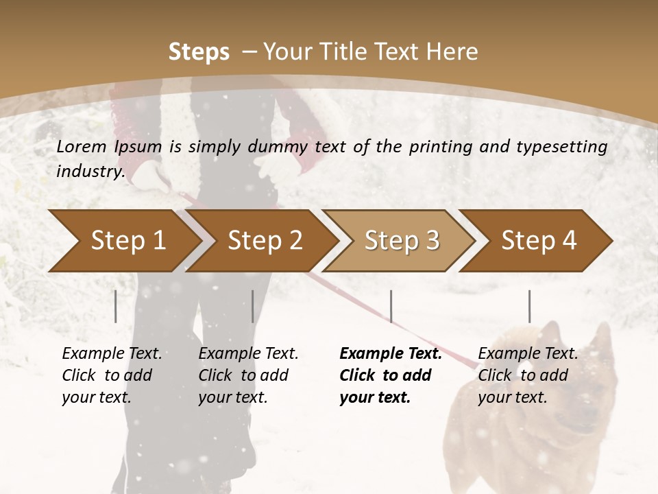 Trees Outside Path PowerPoint Template