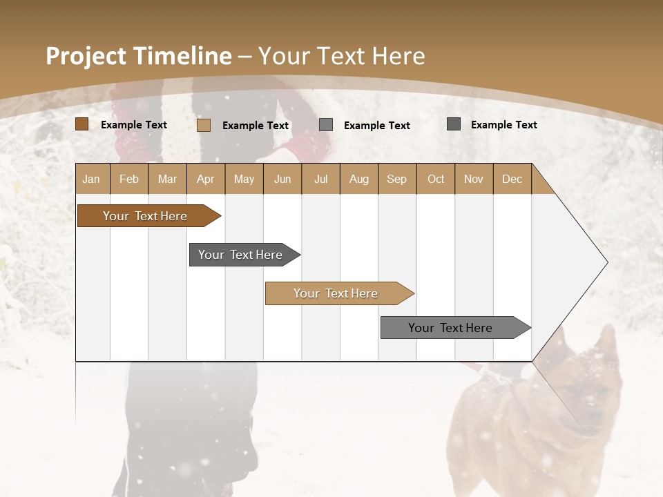 Trees Outside Path PowerPoint Template