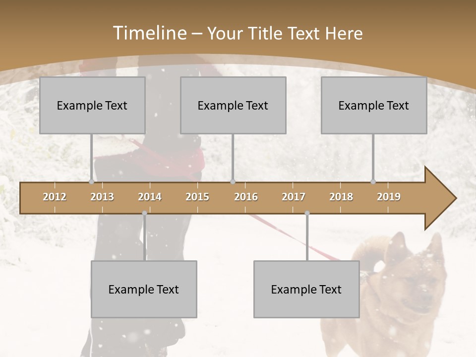 Trees Outside Path PowerPoint Template