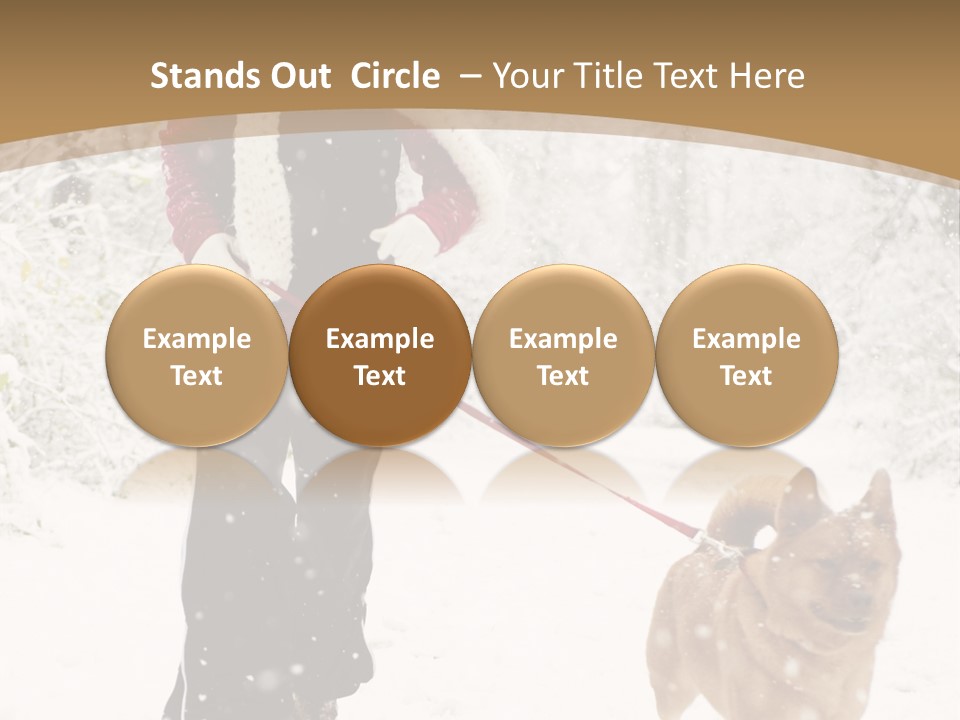 Trees Outside Path PowerPoint Template