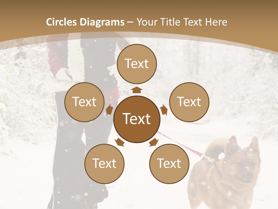 Trees Outside Path PowerPoint Template