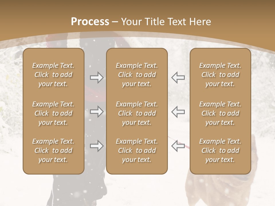 Trees Outside Path PowerPoint Template