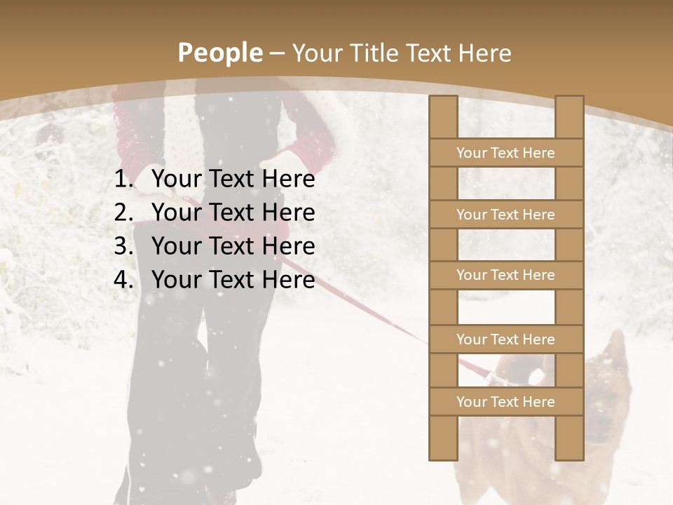 Trees Outside Path PowerPoint Template