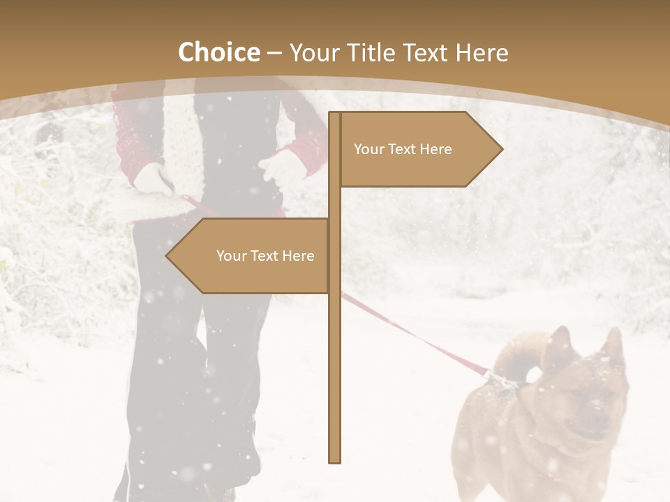 Trees Outside Path PowerPoint Template
