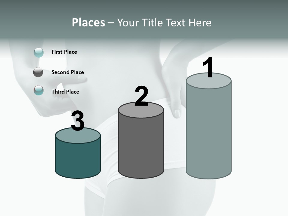 Girl Human Cellulite PowerPoint Template