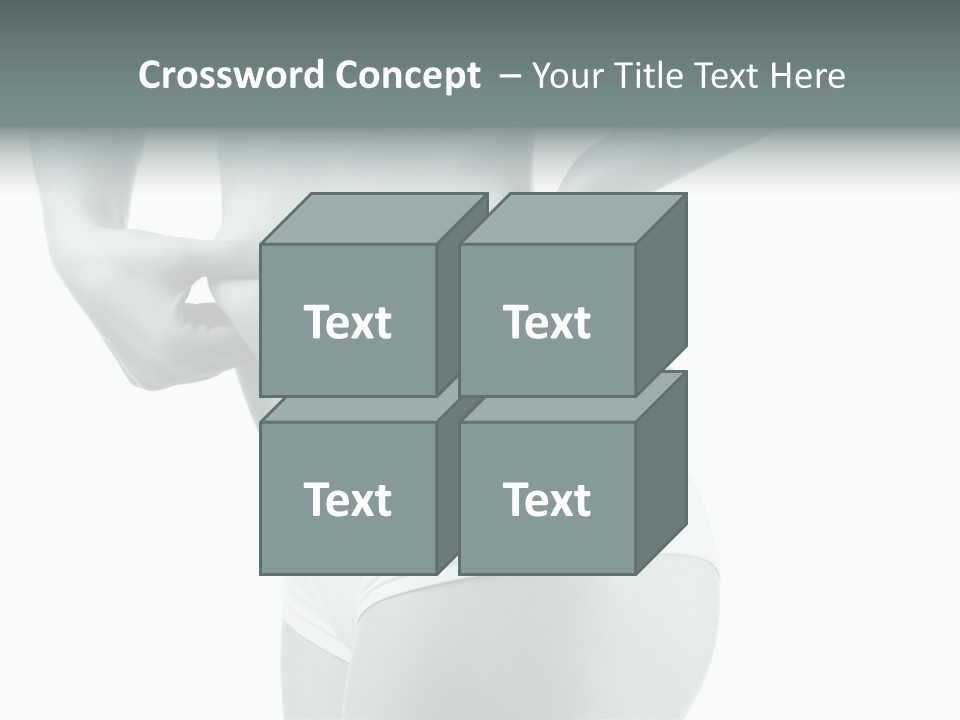 Girl Human Cellulite PowerPoint Template