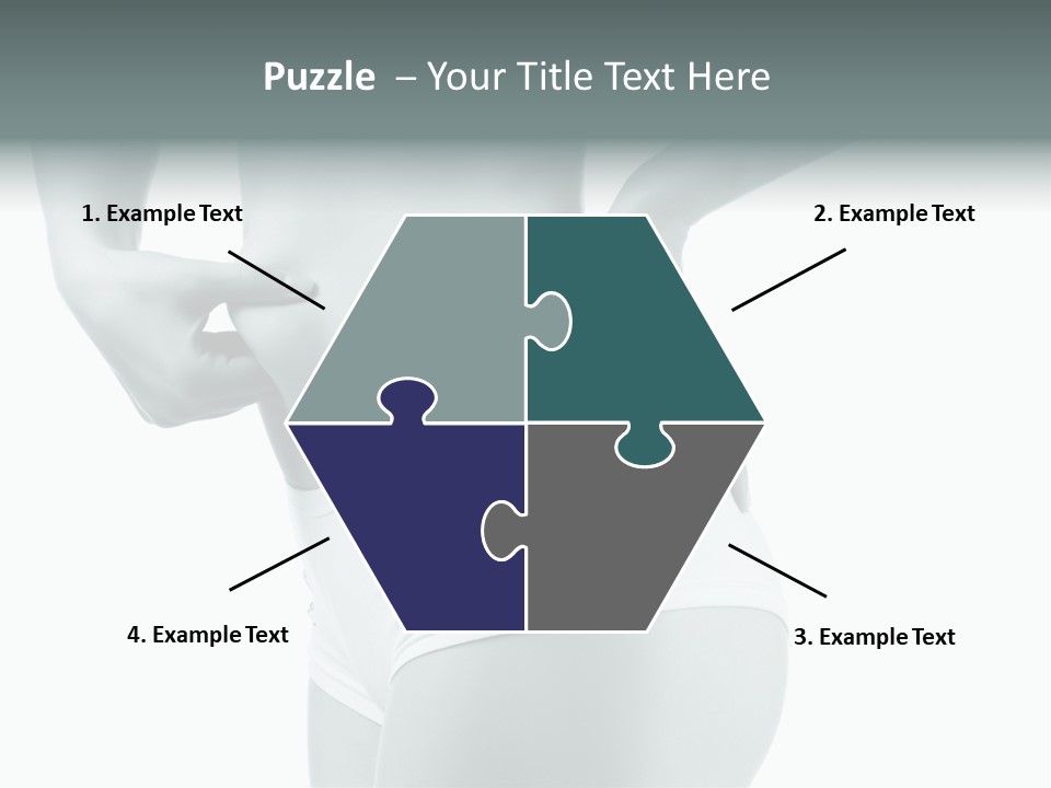 Girl Human Cellulite PowerPoint Template