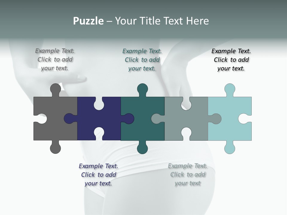 Girl Human Cellulite PowerPoint Template