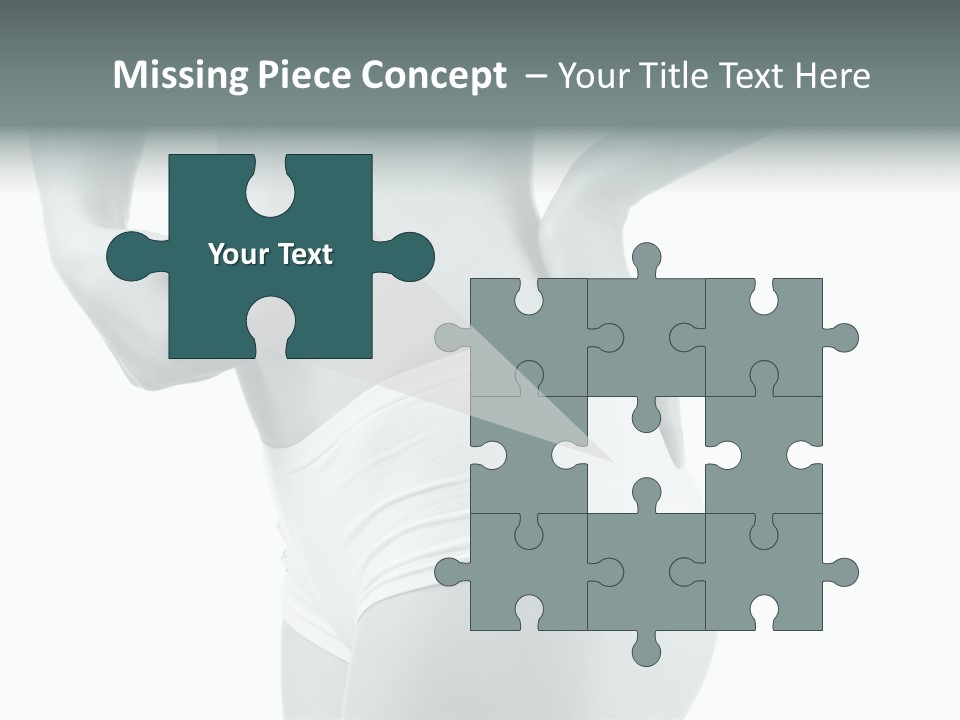 Girl Human Cellulite PowerPoint Template