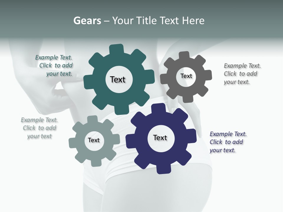 Girl Human Cellulite PowerPoint Template