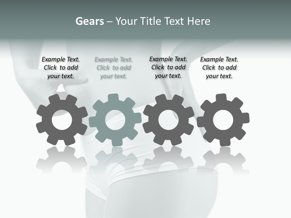 Girl Human Cellulite PowerPoint Template