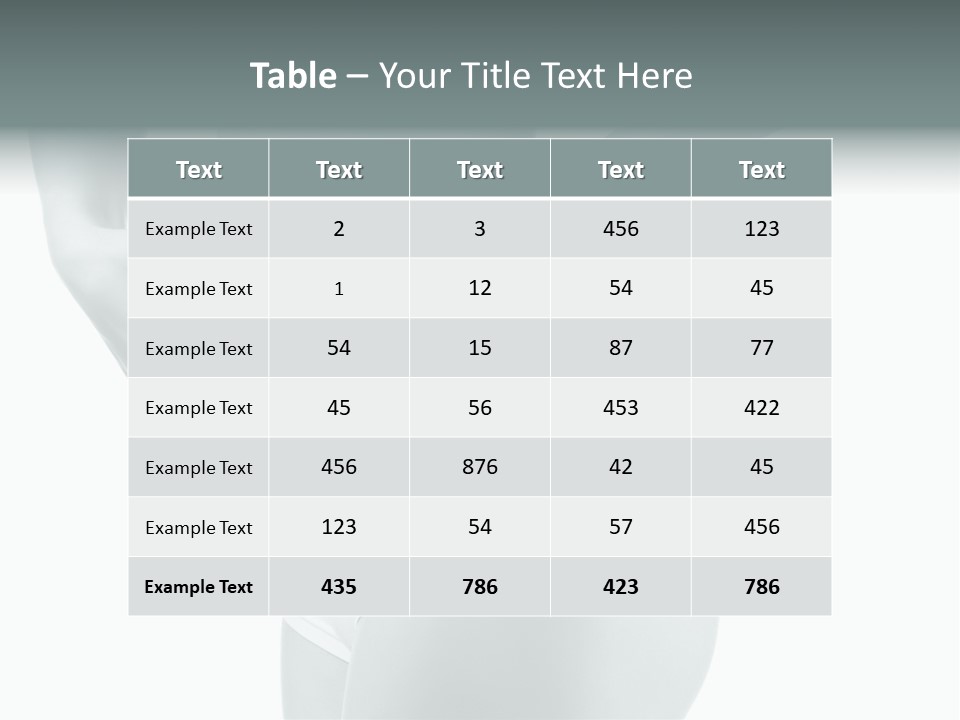 Girl Human Cellulite PowerPoint Template