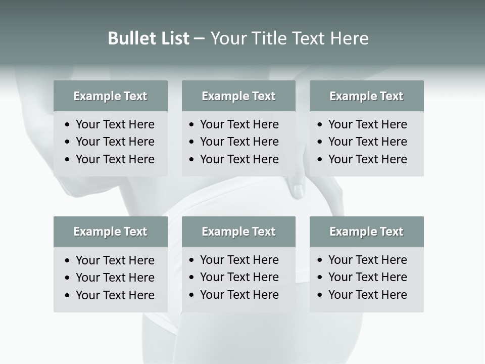 Girl Human Cellulite PowerPoint Template