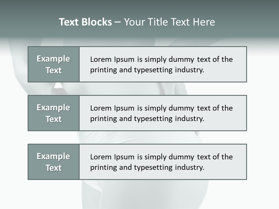 Girl Human Cellulite PowerPoint Template