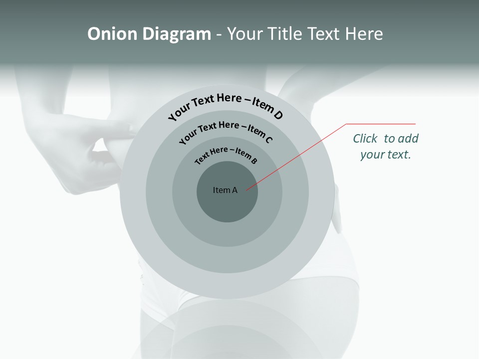 Girl Human Cellulite PowerPoint Template