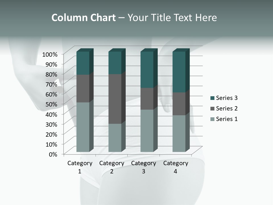 Girl Human Cellulite PowerPoint Template