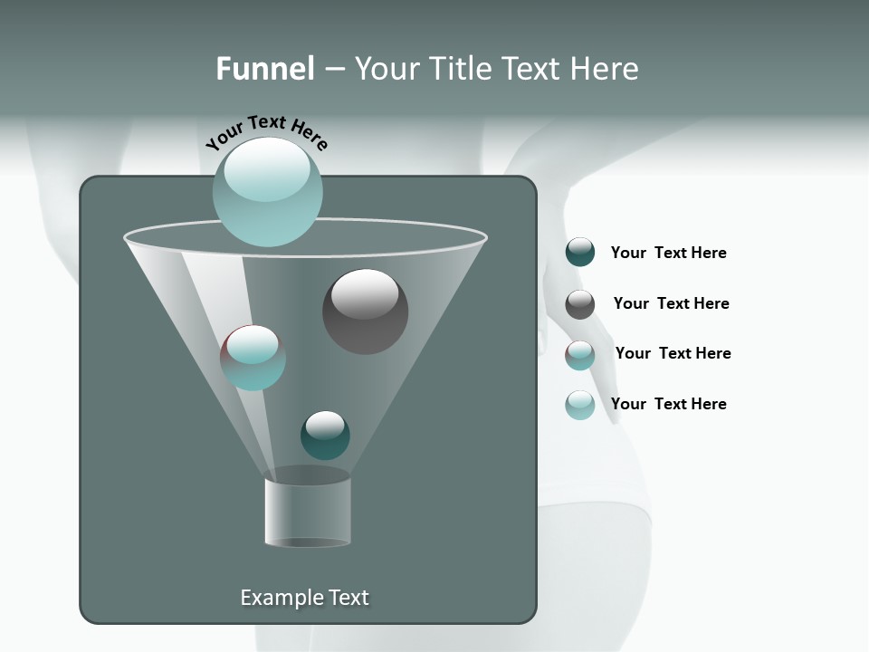 Girl Human Cellulite PowerPoint Template