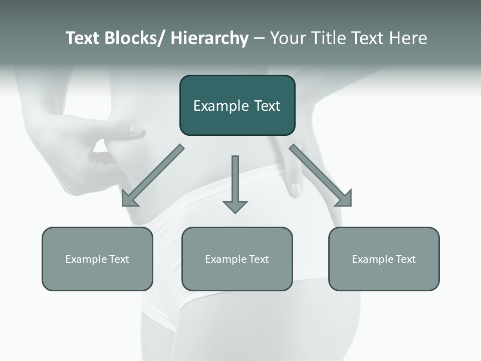 Girl Human Cellulite PowerPoint Template