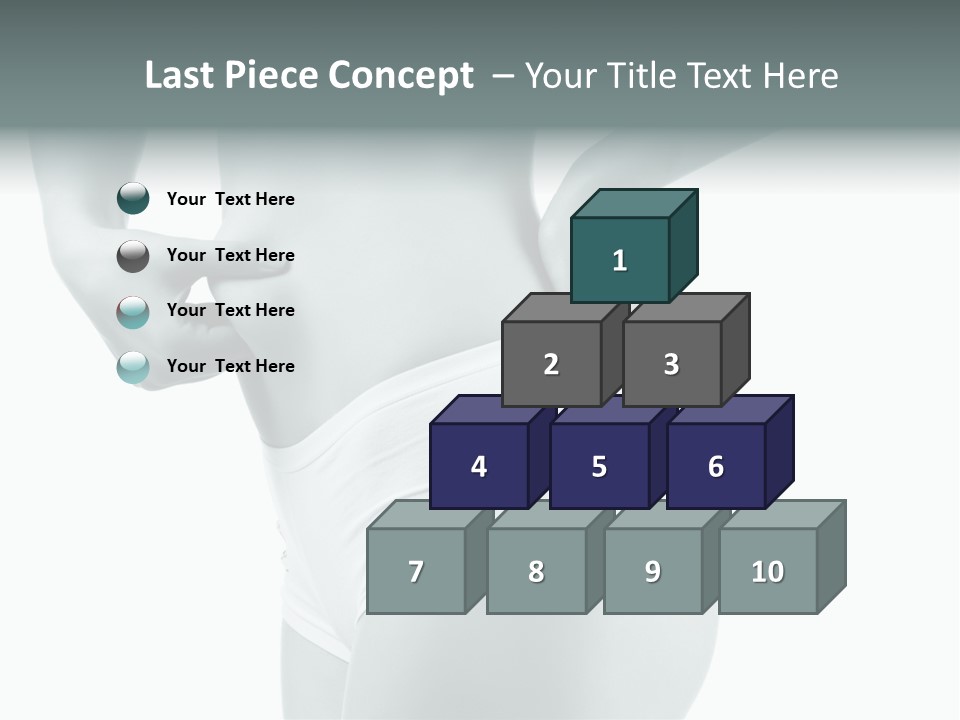 Girl Human Cellulite PowerPoint Template