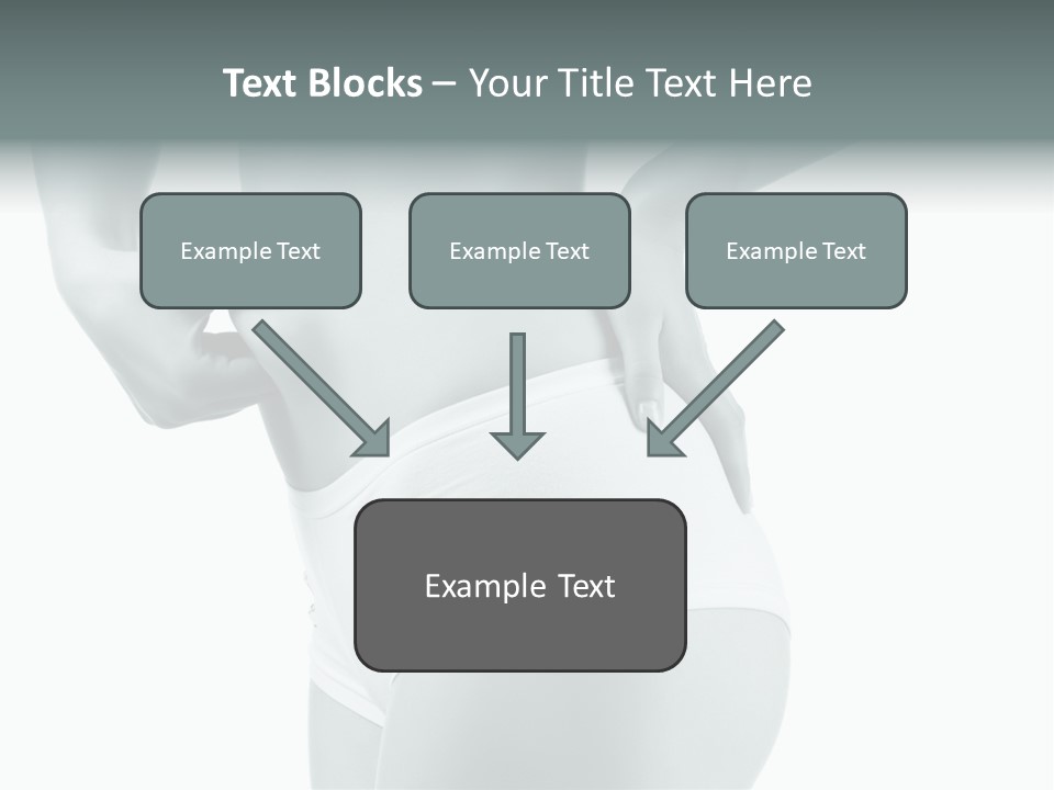 Girl Human Cellulite PowerPoint Template