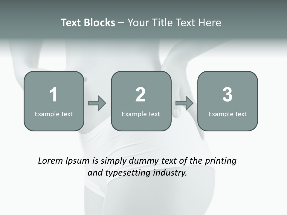 Girl Human Cellulite PowerPoint Template