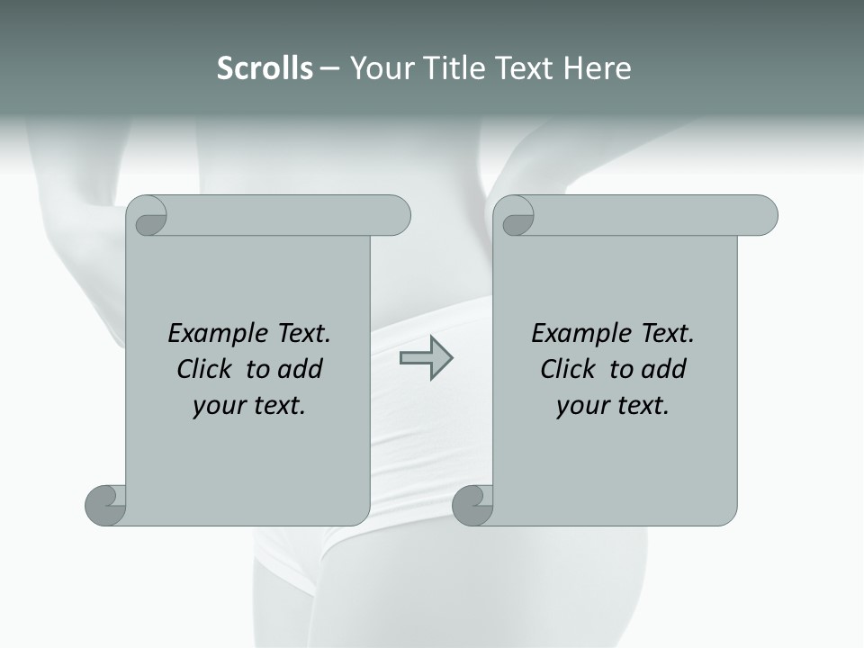 Girl Human Cellulite PowerPoint Template