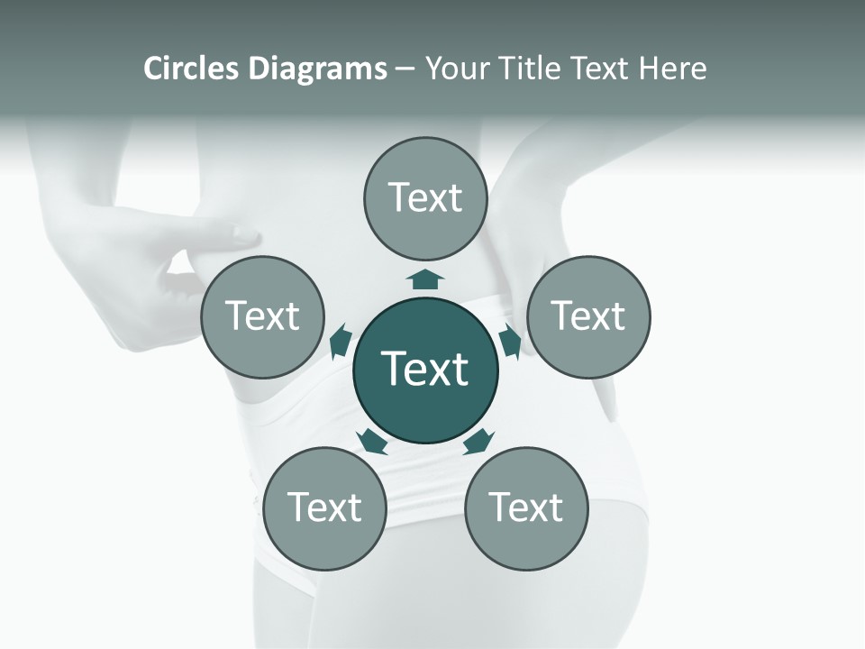 Girl Human Cellulite PowerPoint Template