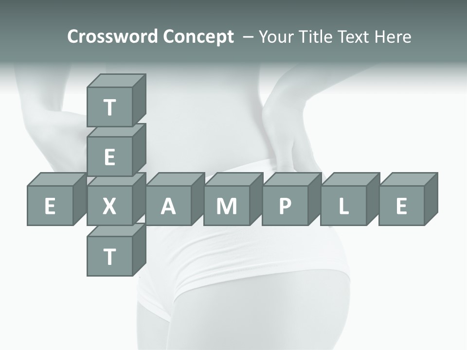 Girl Human Cellulite PowerPoint Template