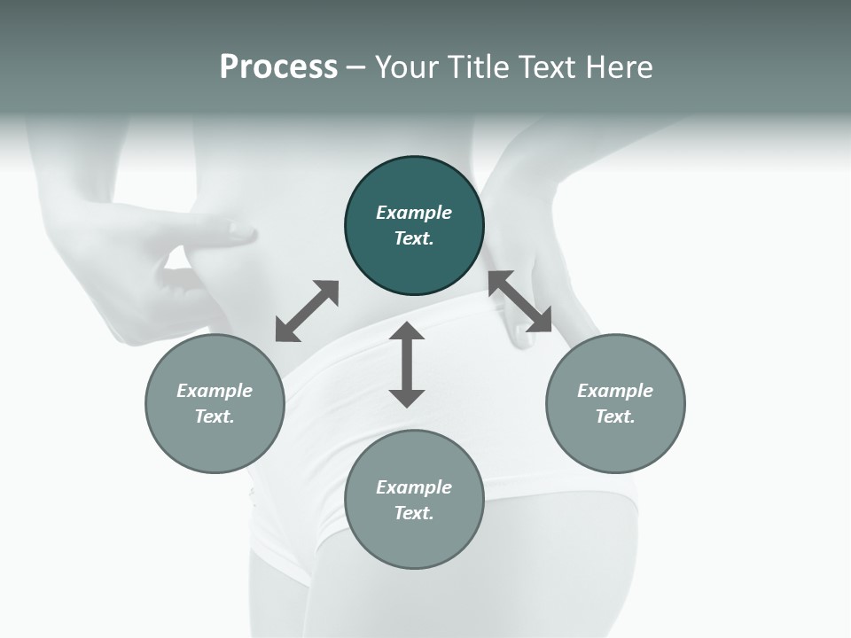 Girl Human Cellulite PowerPoint Template