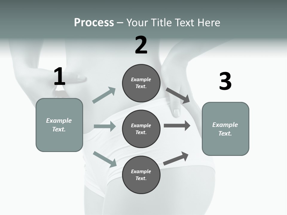 Girl Human Cellulite PowerPoint Template