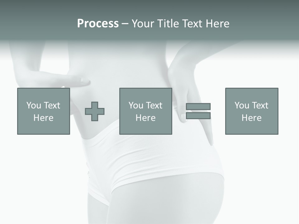 Girl Human Cellulite PowerPoint Template