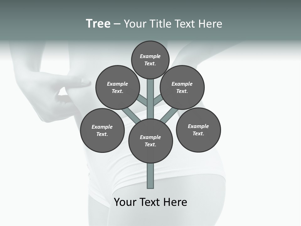 Girl Human Cellulite PowerPoint Template