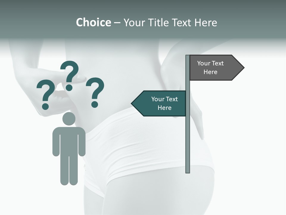 Girl Human Cellulite PowerPoint Template