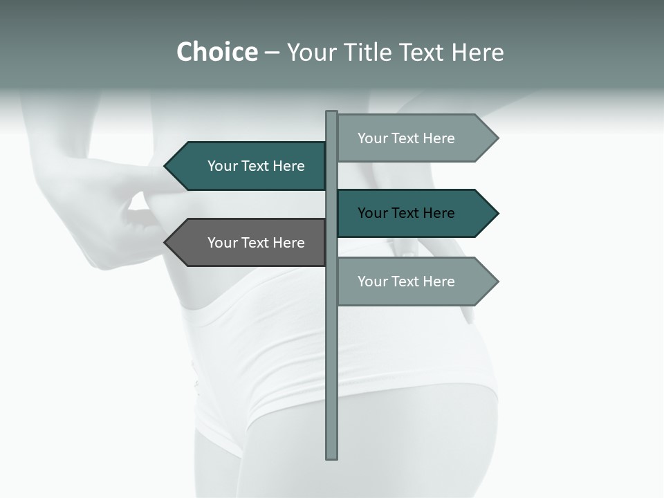 Girl Human Cellulite PowerPoint Template