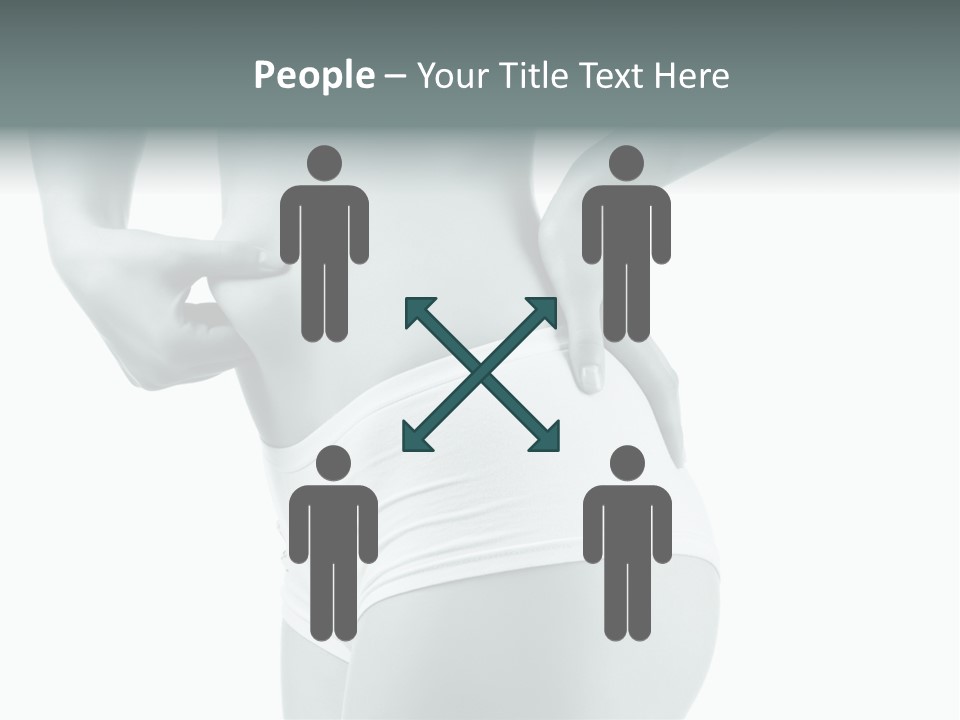 Girl Human Cellulite PowerPoint Template