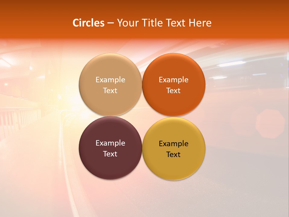 Wide Speeding Structure PowerPoint Template