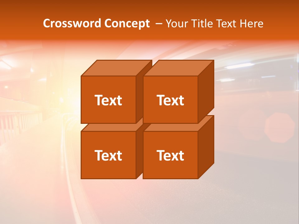 Wide Speeding Structure PowerPoint Template