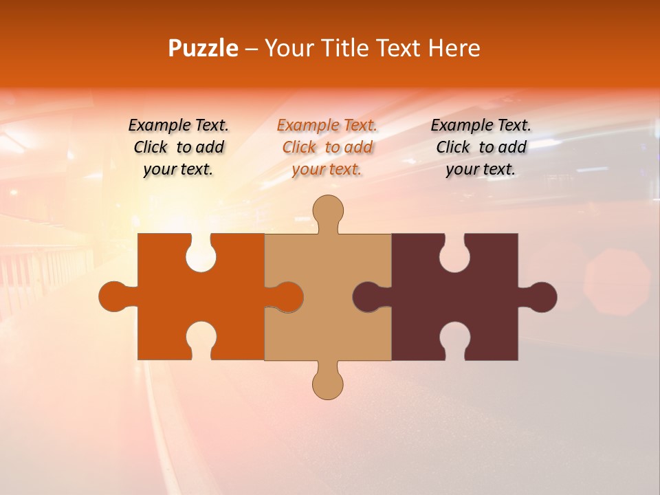 Wide Speeding Structure PowerPoint Template