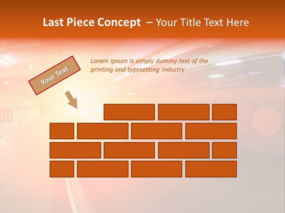Wide Speeding Structure PowerPoint Template