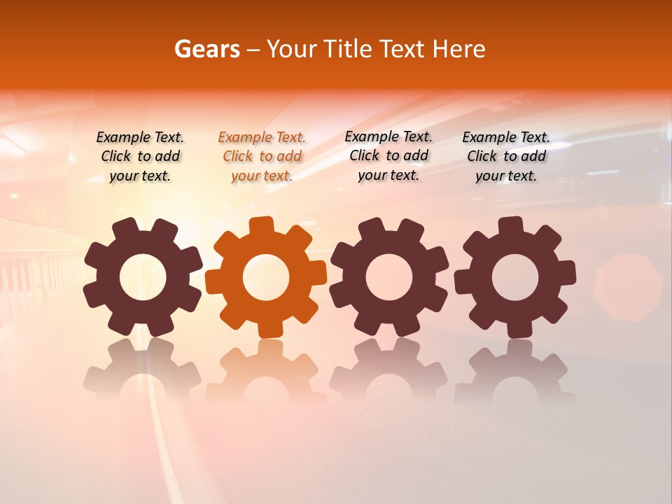 Wide Speeding Structure PowerPoint Template